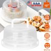 10in Cake Storage Container with Handle Plastic Cake Box Cupcake Storage Box Container Carrier