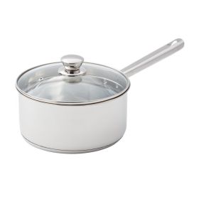 3 qt Induction Compatible Stainless Steel Saucepan with Lid