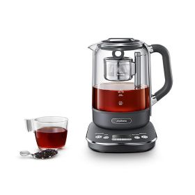 Joydeem Hot Tea Maker, Glass Electric Kettle with Auto Lift Tea Infuser and Temperature Control, 1.7L, JD-ZC6088G